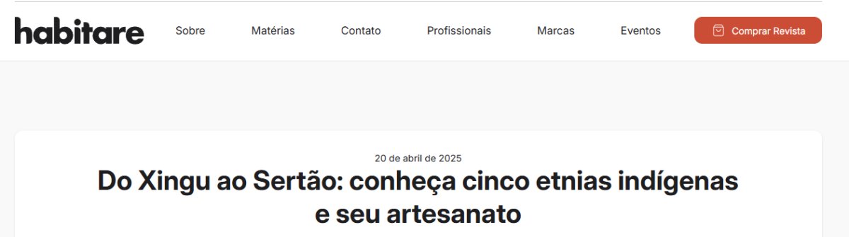 Do Xingu ao Sertão: conheça cinco etnias indígenas e seu artesanato